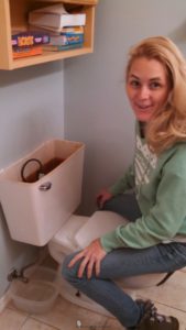 replace your toilet disconnect water line